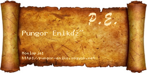 Pungor Enikő névjegykártya