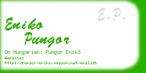 eniko pungor business card